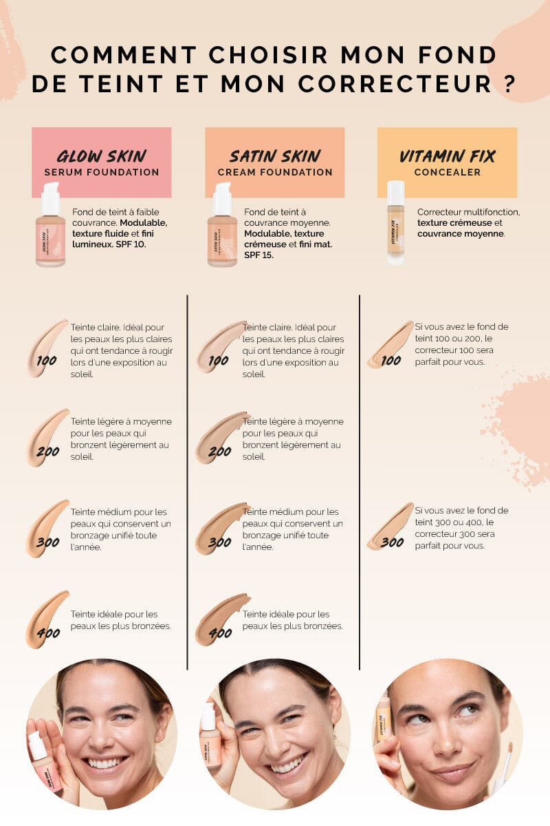 Satin Skin Cream Foundation Maquillage FRESHLY
